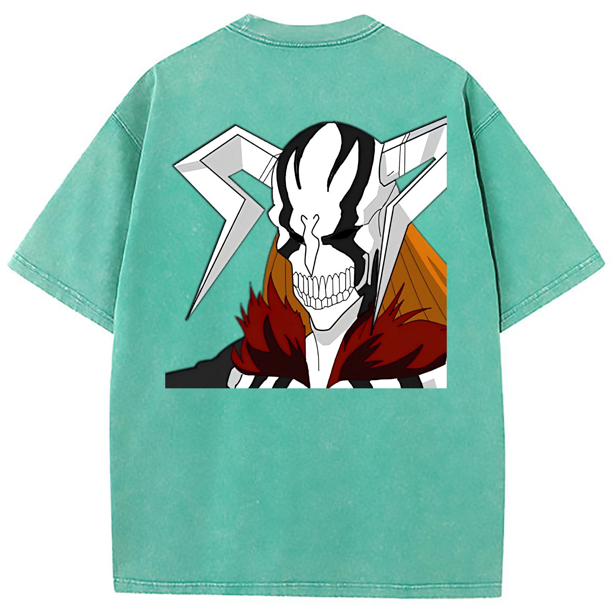 （画像用） ブリーチ 黒崎一護（くろさき いちご）BLEACH Kurosaki Ichigo 綿100% ヴィンテージ風 半袖Tシャツ（背面プリント）